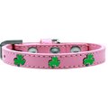 Mirage Pet Products Shamrock Widget Dog CollarLight Pink Size 16 631-21 LPK16
